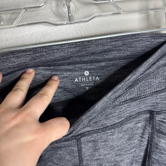 Athleta Excursion Tight Leggings Heathered Gray Workout Tights Pockets - Picture 9 of 14